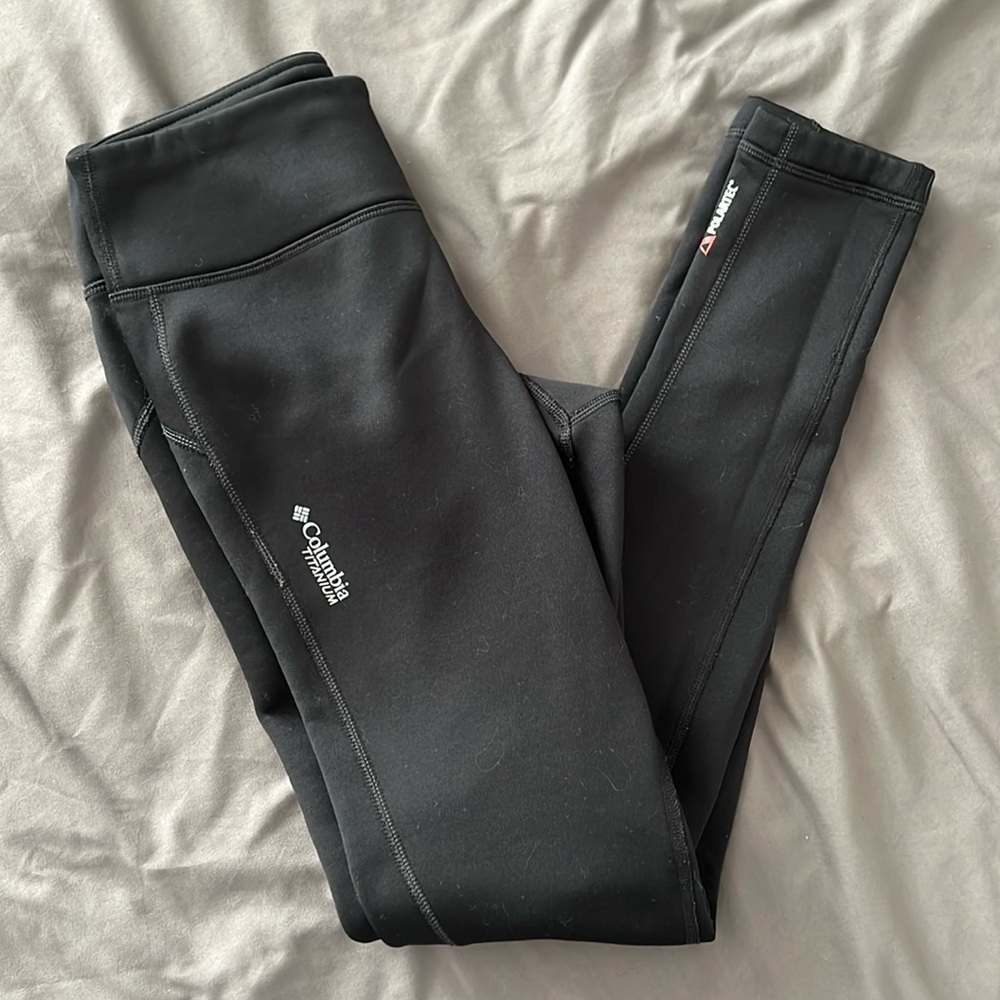 Black Columbia Fleece Leggings